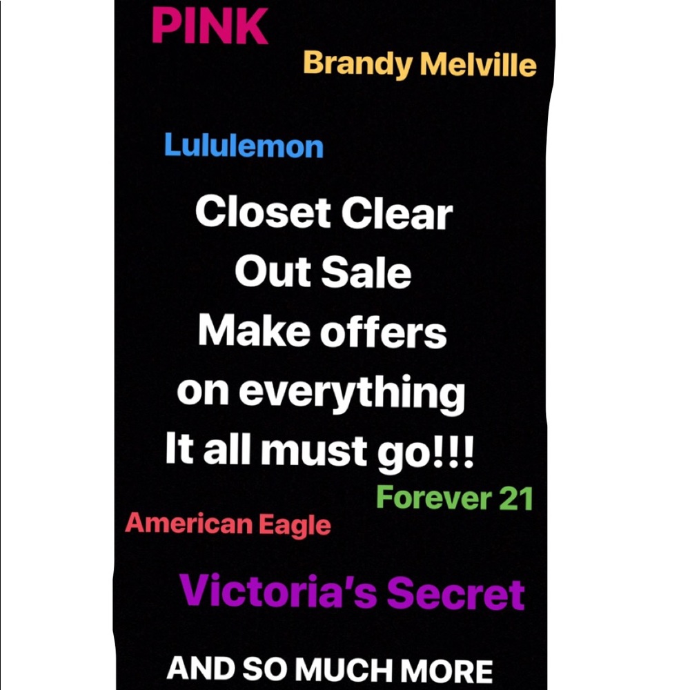 CLEAROUT SALE